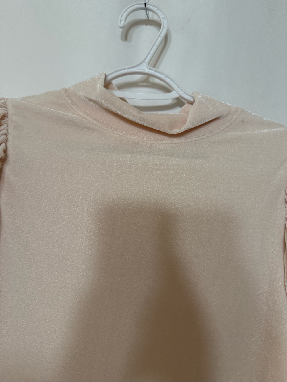 FREE PEOPLE Claudia Velvet Mock Neck Blouse Size S - Picture 11 of 14